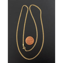 Load image into Gallery viewer, 18K Gold Necklace Chain Curb 20 inches 1.94 grams - Rafant
