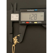 Load image into Gallery viewer, 18K Gold Necklace Chain 17.75 inches with Dolphin Pendant With Defects Chain Kinks - Rafant
