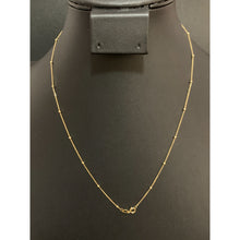Load image into Gallery viewer, 18K Gold Necklace Chain Beaded 17.50 inches 1.19 grams - Rafant
