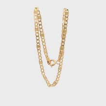Load and play video in Gallery viewer, 18K Yellow Gold Bracelet Chain Link 1.32 grams Size 7.5 inches
