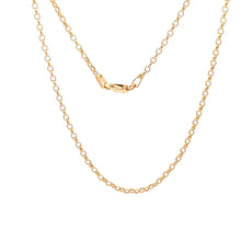 Load image into Gallery viewer, 18K Yellow Gold Necklace Chain Rolo Link 2.31 grams 19.75 inches - Rafant
