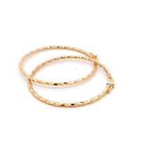 Load image into Gallery viewer, 18K Yellow Gold Earrings Hoops Spiral Extra Large 1.87 grams - Rafant
