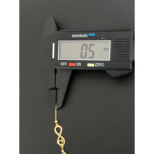 Load image into Gallery viewer, 18K Gold Bracelet Infinity 7 inches plus 1 inch extension 2.04 grams - Rafant
