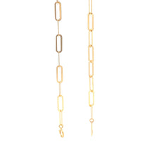 Load image into Gallery viewer, 18K Yellow Gold Bracelet Paperclip 1.75 grams Size 7 inches - Rafant
