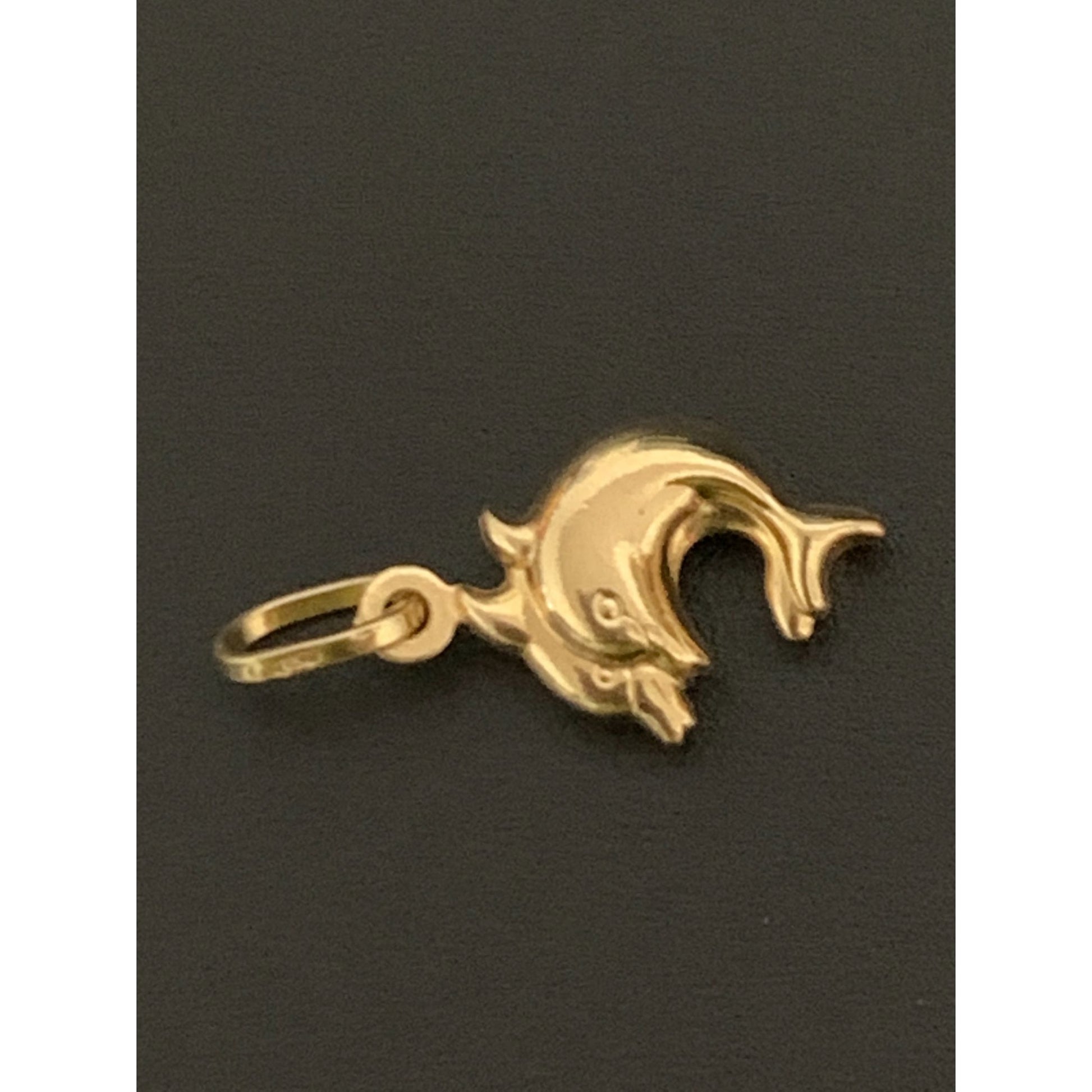 18K Gold Pendant Dolphin 1.28 grams - Rafant