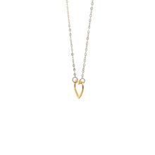 Load image into Gallery viewer, 18K Gold Necklace Chain 18 inches Pendant Heart 0.58 grams - Rafant
