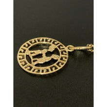 Load image into Gallery viewer, 18K Saudi Gold Necklace Chain 19.50&quot; with Zodiac Sign Gemini - Rafant

