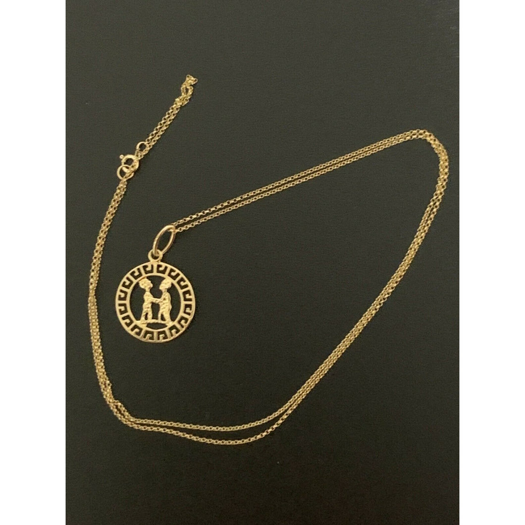 18K Saudi Gold Necklace Chain 19.50