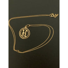 Load image into Gallery viewer, 18K Saudi Gold Necklace Chain 19.50&quot; with Zodiac Sign Gemini - Rafant
