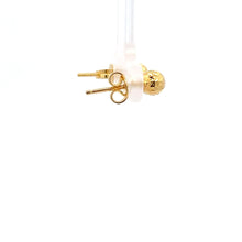 Load image into Gallery viewer, 18K Gold Earrings Stud Balls Textured 0.81 grams Small - Rafant
