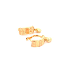 Load image into Gallery viewer, 18K Gold Earrings French Clips Heart 1.46 grams - Rafant
