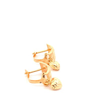 Load image into Gallery viewer, 18K Gold Earrings French Clips Heart 1.46 grams - Rafant
