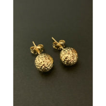 Load image into Gallery viewer, 18K Saudi Gold Stud Ball  Earrings - Rafant
