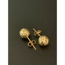 Load image into Gallery viewer, 18K Saudi Gold Stud Ball  Earrings - Rafant
