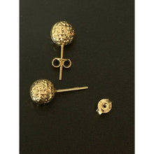 Load image into Gallery viewer, 18K Saudi Gold Stud Ball  Earrings - Rafant
