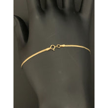 Load image into Gallery viewer, 18K Gold Chain Bracelet 7 inches 0.79 grams Lightweight Dainty - Rafant
