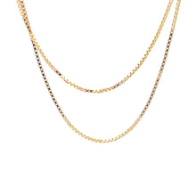 Load image into Gallery viewer, 18K Gold Necklace Chain Box 20 inches Women Thin  3.23 grams - Rafant
