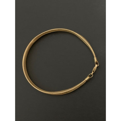 18K Saudi Gold Bracelet Soft Mesh Flexible Bangles 2.18 grams Size 7 inches - Rafant