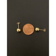 Load image into Gallery viewer, 18K Gold Earrings Stud Balls Polished 0.79 grams - Rafant
