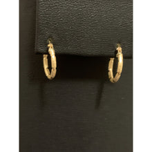 Load image into Gallery viewer, 18K Gold Earrings Hoops Loops Small Lightweight 0.83 grams - Rafant
