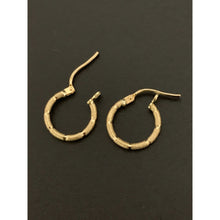 Load image into Gallery viewer, 18K Gold Earrings Hoops Loops Small Lightweight 0.83 grams - Rafant
