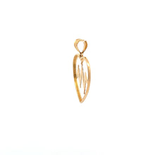 Load image into Gallery viewer, 18K Gold Pendant Heart Beat White Yellow Gold 1.13 grams - Rafant
