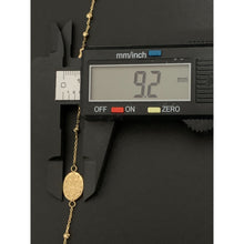 Load image into Gallery viewer, 18K Gold Bracelet Rosary Mother Mary Cross 2.16 grams 7.25 inches - Rafant
