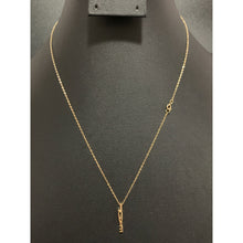 Load image into Gallery viewer, 18K Gold Necklace Chain 17.50&quot; with Love Pendant 1.41 grams - Rafant
