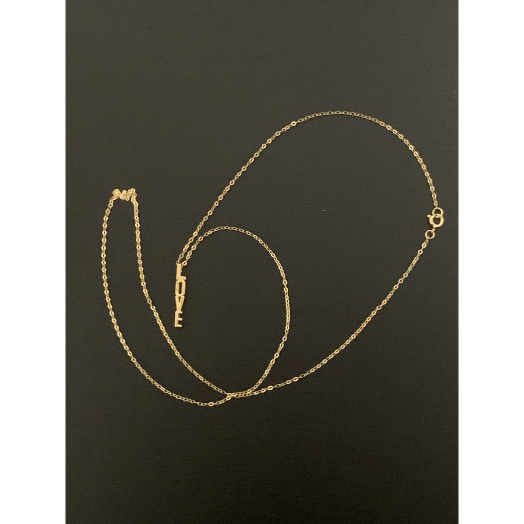 18K Gold Necklace Chain 17.50