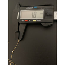 Load image into Gallery viewer, 18K Gold Earrings Threader Beaded White Yellow Gold 1.05 grams - Rafant
