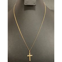 Load image into Gallery viewer, 18K Saudi Gold Necklace Chain 19.50&quot; with Cross Pendant 2.92 grams - Rafant
