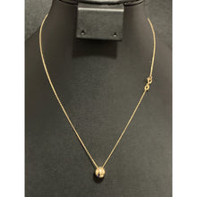 Load image into Gallery viewer, 18K Gold Necklace Chain 16.50&quot; with Polished Ball Pendant 2.15 grams - Rafant
