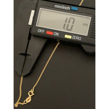 Load image into Gallery viewer, 18k Gold Necklace Curb Chain 17.75 inches with Puffed Heart Pendant - Rafant
