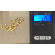 Load image into Gallery viewer, 18K Gold Chain Figaro Bracelet Size 7.5 Inches - Rafant
