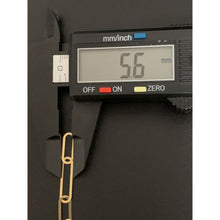 Load image into Gallery viewer, 18K Gold Bracelet Paperclip 7.5 inches 2.40 grams - Rafant
