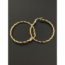 Load image into Gallery viewer, 18K Gold Earrings Hoops Loops Spiral - Rafant
