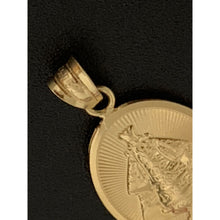 Load image into Gallery viewer, 18K Gold Pendant Oval Mother Mary Child Senior Sto Nino 1.37 grams Small - Rafant
