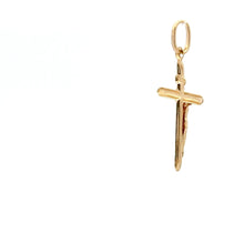 Load image into Gallery viewer, 18K Gold Pendant Cross Jesus Christ Religious 0.69 grams - Rafant
