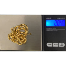 Load image into Gallery viewer, 18K Gold Necklace Beads Tiny Balls 16 inches 2.84 grams - Rafant
