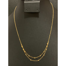 Load image into Gallery viewer, 18K Gold Necklace 18 inches Beaded 1.01 grams - Rafant
