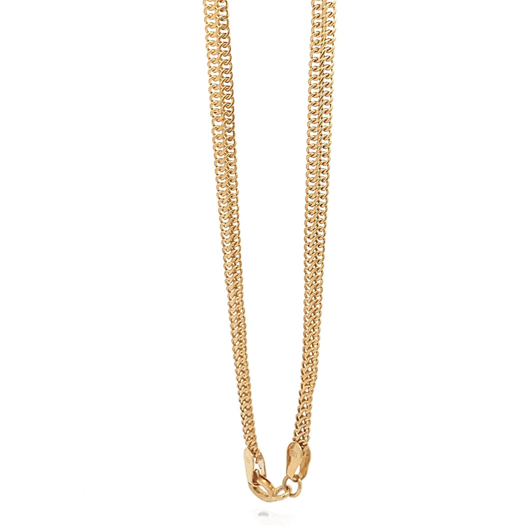18K Yellow Gold Bracelet Sedusa Chain 1.83 grams Size 7 inches - Rafant