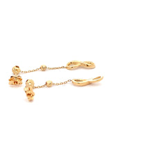 Load image into Gallery viewer, 18K Yellow Gold Earrings Infinity Dangling 2.28 grams - Rafant
