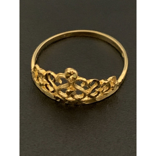 18K Gold Ring Crown 1.47 grams Size 7 - Rafant