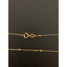 Load image into Gallery viewer, 18K Gold Necklace Chain Beaded 17.50 inches 1.19 grams - Rafant
