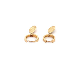 Load image into Gallery viewer, 18K Yellow Gold Earrings Huggie Dangle Woman Lady 2.02 grams - Rafant
