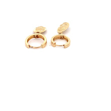 Load image into Gallery viewer, 18K Yellow Gold Earrings Huggie Dangle Woman Lady 2.02 grams - Rafant
