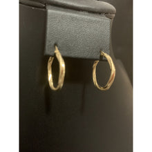 Load image into Gallery viewer, 18K Gold Earrings Hoops Loops Twisted Small 1.11 grams - Rafant
