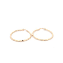 Load image into Gallery viewer, 18K Yellow Gold Earrings Hoops Spiral 1.37 grams - Rafant
