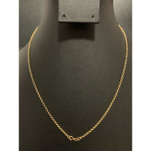 Load image into Gallery viewer, 18K Gold Necklace Chain Rolo 17.5 inches 1.23 grams - Rafant
