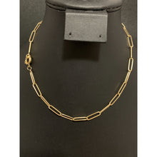 Load image into Gallery viewer, 18K Gold Necklace Chain Paperclips 16 inches 4.44 grams - Rafant
